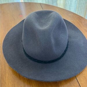 TART wide brim wool Fedora Hat one size fits mist boho